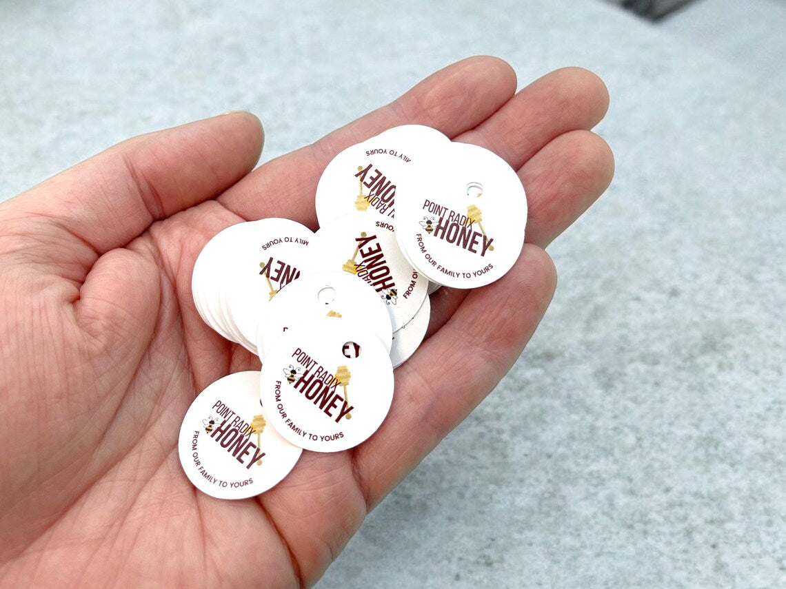 Round Hang Tags - 1x1" Set of 120