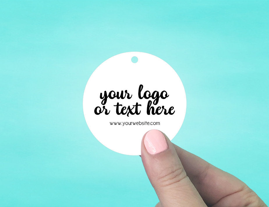 Round Hang Tags - 2.5x2.5" Set of 72
