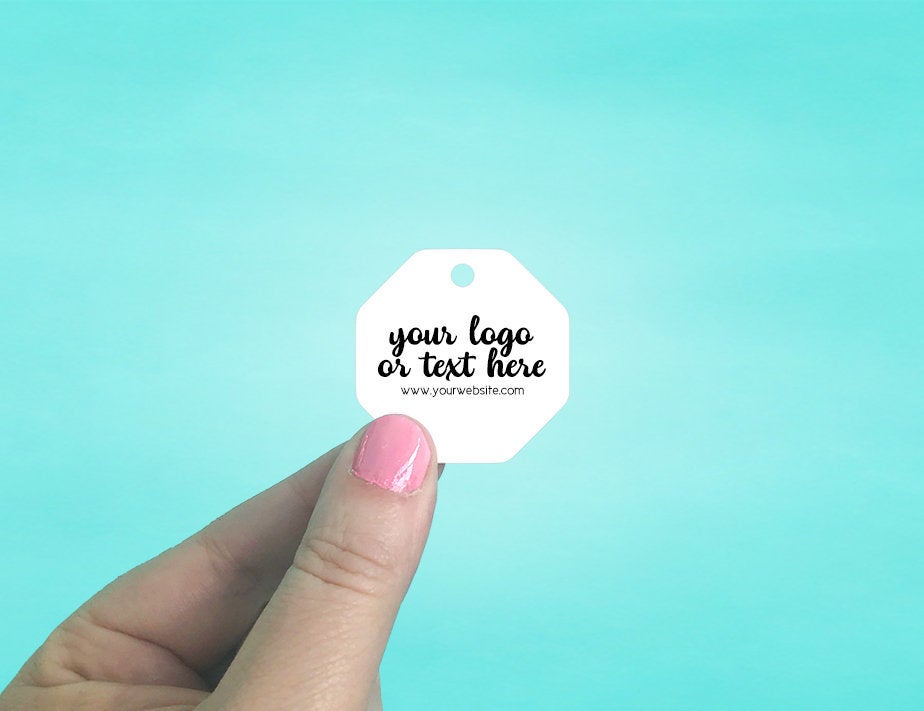 Octagon Hang Tags - 1.5x1.5" Set of 120