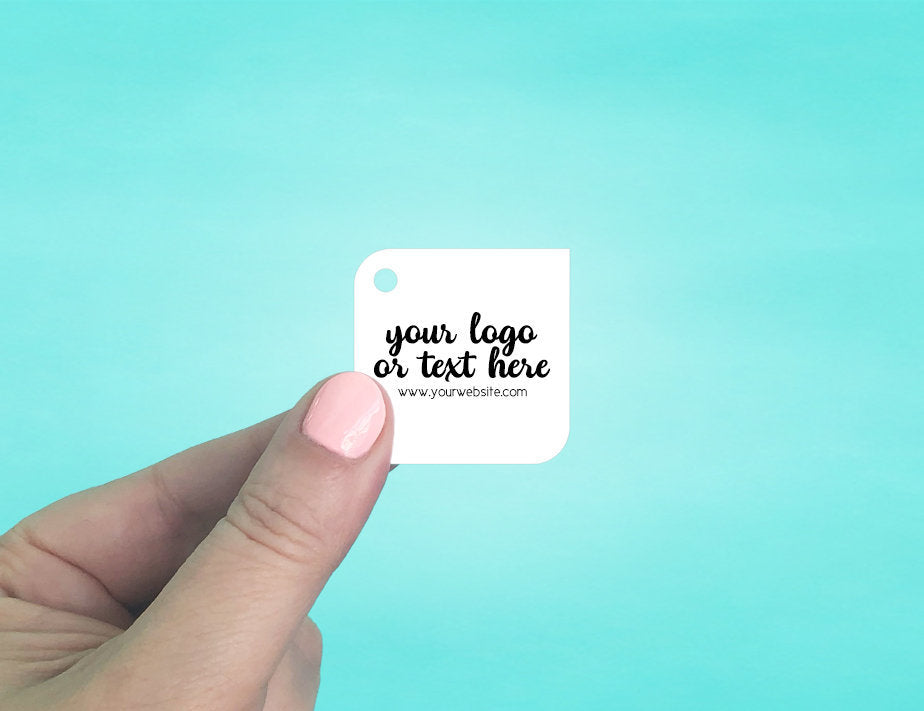 Square Leaf Hang Tags - 1.5x1.5" Set of 120