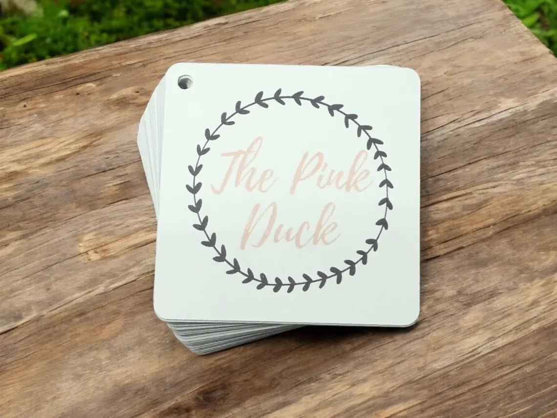 Name Tag Rounded Square Rounded Square Hang Tags - 2.5x2.5