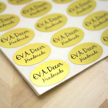 1 x 0.65" Oval Labels